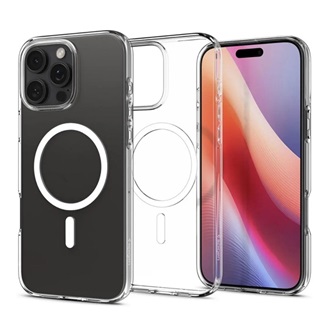 iPhone 16 Pro Max 5G SPIGEN LIQUID CRYSTAL MAGSAFE szilikon telefonvédő ütésállóság, MagSafe, ÁTLÁTSZÓ