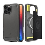 iPhone 16 Pro Max 5G SPIGEN RUGGED ARMOR szilikon telefonvédő ütésállóság, MagSafe, VILÁGOSSZÜRKE
