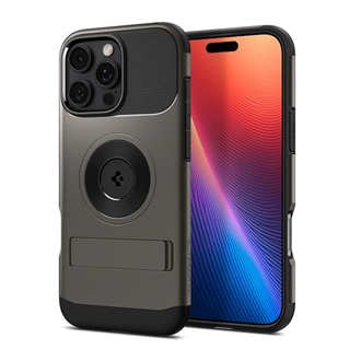 iPhone 16 Pro Max 5G SPIGEN SLIM ARMOR MAG szilikon telefonvédő műanyag hátlap, MagSafe, SÖTÉTSZÜRKE