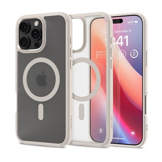 iPhone 16 Pro Max 5G SPIGEN ULTRA HYBRID MAG műanyag telefonvédő ütésállóság, MagSafe, TITÁN