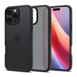 iPhone 16 Pro Max 5G SPIGEN ULTRA HYBRID műanyag telefonvédő ütésállóság, matt, FEKETE/ÁTLÁTSZÓ