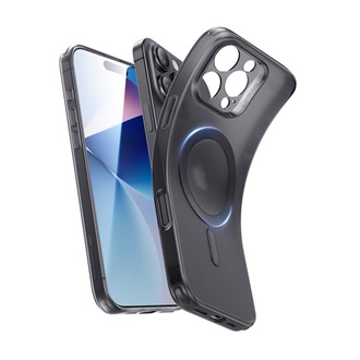 iPhone 16 Pro Max ESR ZERO HALOLOCK szilikon telefonvédő ütésállóság, MagSafe, FEKETE