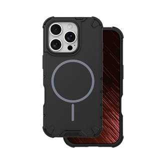 iPhone 16 Pro Max GIGAPACK Defender műanyag telefonvédő ütésállóság, MagSafe, FEKETE