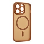 iPhone 16 Pro Max GIGAPACK Szilikon telefonvédő ütésállóság, MagSafe, VILÁGOSBARNA