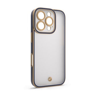 iPhone 16 Pro Max GIGAPACK Szilikon telefonvédő ütésállóság, kameravédő, ARANY/SÖTÉTKÉK