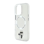 iPhone 16 Pro Max KARL LAGERFELD IML KARL AND CHOUPETTE MAGSAFE szilikon telefonvédő ütésállóság, MagSafe, ÁTLÁTSZÓ