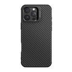 iPhone 16 Pro Max NILLKIN CARBOPROP szilikon telefonvédő ütésállóság, karbon minta, FEKETE