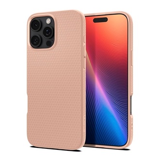 iPhone 16 Pro Max SPIGEN LIQUID AIR szilikon telefonvédő ütésállóság, rombusz, ROZÉARANY