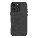 iPhone 16 Pro Max TACTICAL MAGFORCE HYPERSTEALTH SIKA szilikon telefonvédő ütésállóság, topográfiai minta, FEKETE