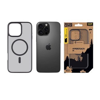 iPhone 16 Pro Max TACTICAL MAGFORCE HYPERSTEALTH szilikon telefonvédő ütésállóság, MagSafe, FEKETE