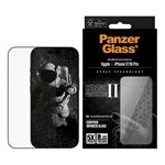 iPhone 16 Pro PANZERGLASS CERAMIC II PROTECTION ULTRA-WIDE FIT képernyővédő üveg 3D, kerámia + segédkeret, FEKETE