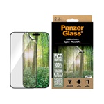 iPhone 16 Pro PANZERGLASS ECO MATRIX képernyővédő üveg flexibilis, karcálló + segédkeret, ÁTLÁTSZÓ