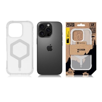 iPhone 16 Pro TACTICAL MAGFORCE HEXAGON szilikon telefonvédő ütésállóság, MagSafe, FEHÉR