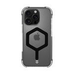 iPhone 16 Pro TACTICAL MAGFORCE HEXAGON szilikon telefonvédő ütésállóság, MagSafe, FEKETE