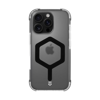 iPhone 16 Pro TACTICAL MAGFORCE HEXAGON szilikon telefonvédő ütésállóság, MagSafe, FEKETE