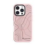 iPhone 16 Pro TACTICAL MAGFORCE HYPERSTEALTH SIKA szilikon telefonvédő ütésállóság, topográfiai minta, RÓZSASZÍN