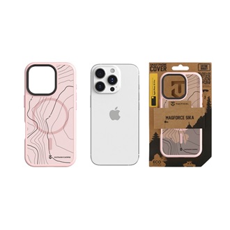 iPhone 16 Pro TACTICAL MAGFORCE HYPERSTEALTH SIKA szilikon telefonvédő ütésállóság, topográfiai minta, RÓZSASZÍN