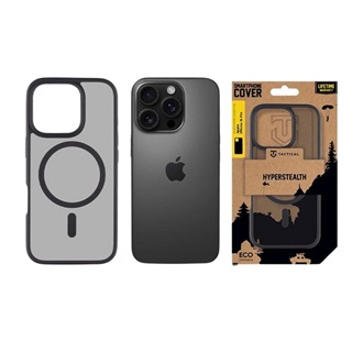 iPhone 16 Pro TACTICAL MAGFORCE HYPERSTEALTH szilikon telefonvédő ütésállóság, MagSafe, FEKETE
