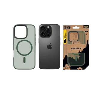 iPhone 16 Pro TACTICAL MAGFORCE HYPERSTEALTH szilikon telefonvédő ütésállóság, MagSafe, SÖTÉTZÖLD