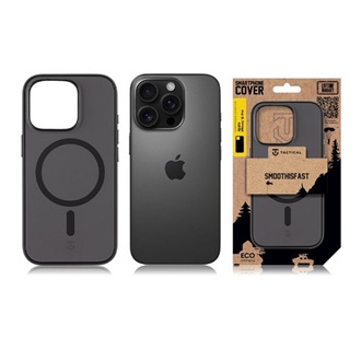 iPhone 16 Pro TACTICAL MAGFORCE SMOOTHISFAST szilikon telefonvédő ütésállóság, MagSafe, FEKETE