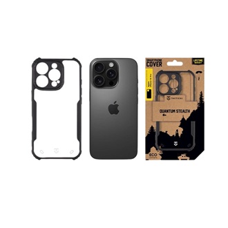 iPhone 16 Pro TACTICAL QUANTUM STEALTH szilikon telefonvédő ütésállóság, kameravédő, FEKETE