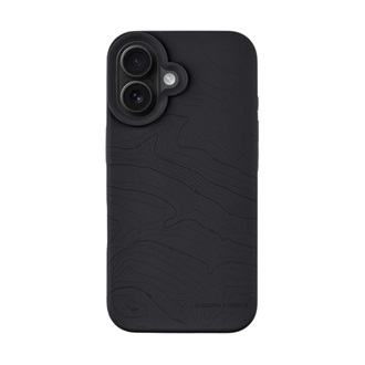 iPhone 16 TACTICAL MAGFORCE BEAVER szilikon telefonvédő mikrofiber plüss belső, topográfiai minta, FEKETE