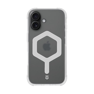 iPhone 16 TACTICAL MAGFORCE HEXAGON szilikon telefonvédő ütésállóság, MagSafe, FEHÉR