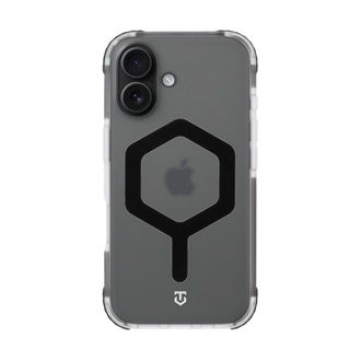 iPhone 16 TACTICAL MAGFORCE HEXAGON szilikon telefonvédő ütésállóság, MagSafe, FEKETE