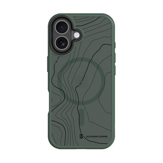 iPhone 16 TACTICAL MAGFORCE HYPERSTEALTH SIKA szilikon telefonvédő ütésállóság, topográfiai minta, SÖTÉTZÖLD