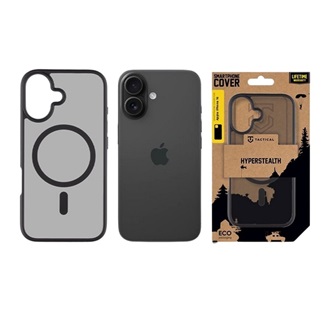 iPhone 16 TACTICAL MAGFORCE HYPERSTEALTH szilikon telefonvédő ütésállóság, MagSafe, FEKETE