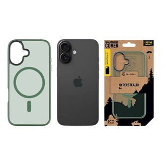 iPhone 16 TACTICAL MAGFORCE HYPERSTEALTH szilikon telefonvédő ütésállóság, MagSafe, SÖTÉTZÖLD