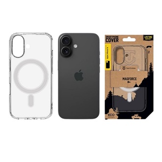 iPhone 16 TACTICAL MAGFORCE szilikon telefonvédő ütésállóság, MagSafe, ÁTLÁTSZÓ
