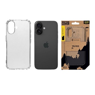 iPhone 16 TACTICAL TPU PLYO szilikon telefonvédő ütésállóság, légpárnás sarok, ÁTLÁTSZÓ