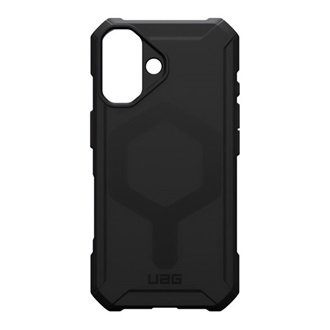 iPhone 16 UAG ESSENTIAL szilikon telefonvédő erős ütésállóság, MagSafe, FEKETE