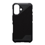 iPhone 16 UAG METROPOLIS LT szilikon telefonvédő erős ütésállóság, szőtt minta, FEKETE