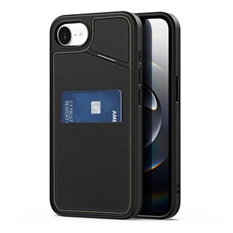 iPhone 16e DUX DUCIS RAFI II MAG szilikon telefonvédő kitámasztó, MagSafe, FEKETE