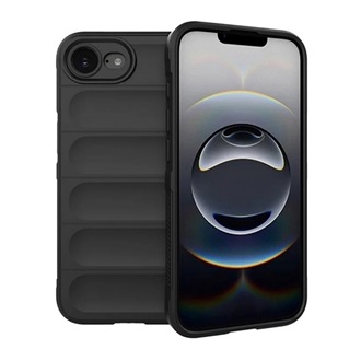 iPhone 16e GIGAPACK Szilikon telefonvédő ütésállóság, 3D, FEKETE