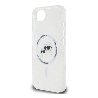 iPhone 16e KARL LAGERFELD IML K&CH HEADS METAL FRAME MAGSAFE szilikon telefonvédő ütésállóság, MagSafe, ÁTLÁTSZÓ