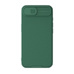 iPhone 16e NILLKIN CAMSHIELD PRO szilikon telefonvédő ütésállóság, csíkos, SÖTÉTZÖLD
