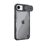 iPhone 16e NILLKIN ICEBLADE PROP szilikon telefonvédő ütésállóság, kitámasztó, FEKETE