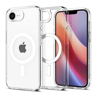 iPhone 16e SPIGEN CRYSTAL HYBRID szilikon telefonvédő ütésállóság, MagSafe, ÁTLÁTSZÓ