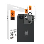 iPhone 16e SPIGEN OPTIK PRO kameravédő üveg 2db 9H, csak lencse, FEKETE