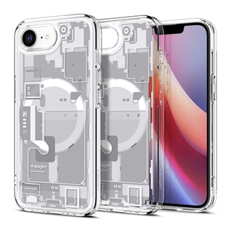 iPhone 16e SPIGEN ULTRA HYBRID ZERO ONE műanyag telefonvédő ütésállóság, MagSafe, FEHÉR