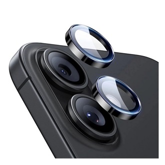 iPhone 17 / 16 Plus / 16 ESR ARMORITE kameravédő üveg 2db 2.5D, csak lencse + segédkeret, FEKETE