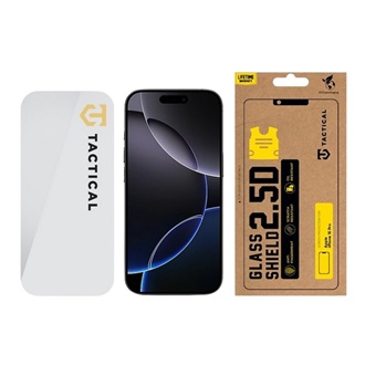 iPhone 17 / 16 Pro TACTICAL GLASS SHIELD 2.5D képernyővédő üveg 2.5D, 9H, ÁTLÁTSZÓ