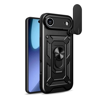 iPhone 17 Air GIGAPACK Defender szilikon telefonvédő ütésállóság, kameravédő, FEKETE