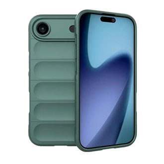 iPhone 17 Air GIGAPACK Szilikon telefonvédő ütésállóság, 3D, SÖTÉTZÖLD