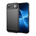 iPhone 17 Air GIGAPACK Szilikon telefonvédő ütésállóság, karbon minta, FEKETE