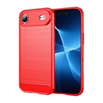 iPhone 17 Air GIGAPACK Szilikon telefonvédő ütésállóság, karbon minta, PIROS