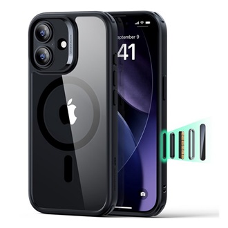 iPhone 17 ESR CLASSIC HYBRID szilikon telefonvédő ütésállóság, MagSafe, ÁTLÁTSZÓ/FEKETE